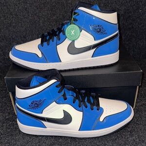 Men's Blue and White Sneakers